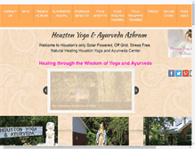 Tablet Screenshot of houston-yoga-ayurveda.com